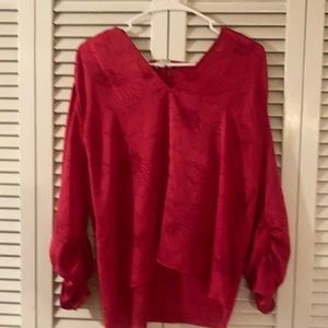 Beautiful Red Joie Blouse with Silky Texture